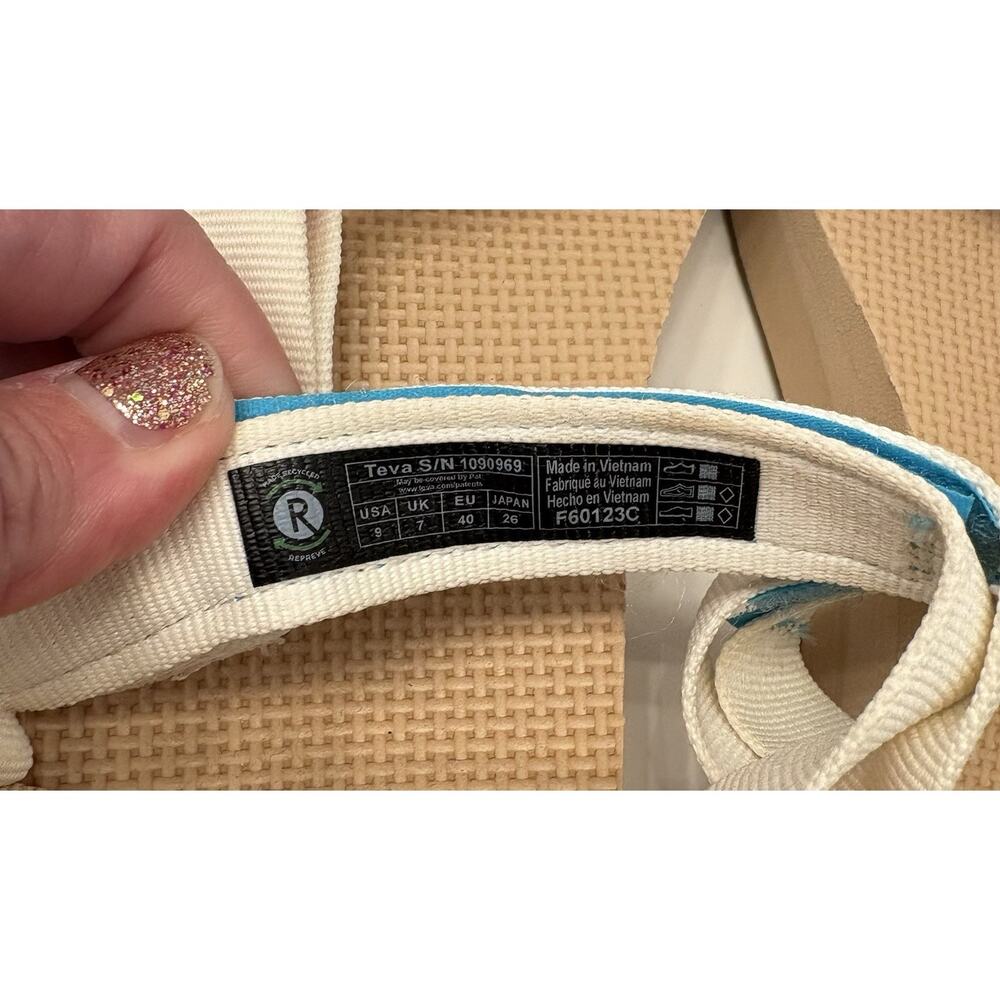 Teva Midform Universal Sandals Women’s 8 Slingback Comfort 1090969 Gray White - Picture 6 of 9